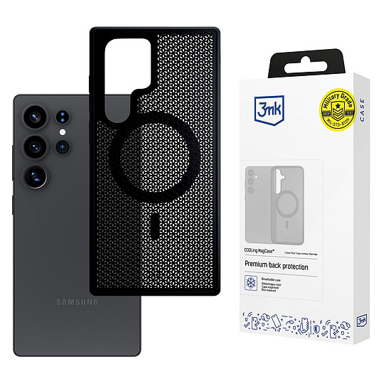 3mk HŰTŐ MagCase Samsung Galaxy S25 Ultra készülékhez - fekete