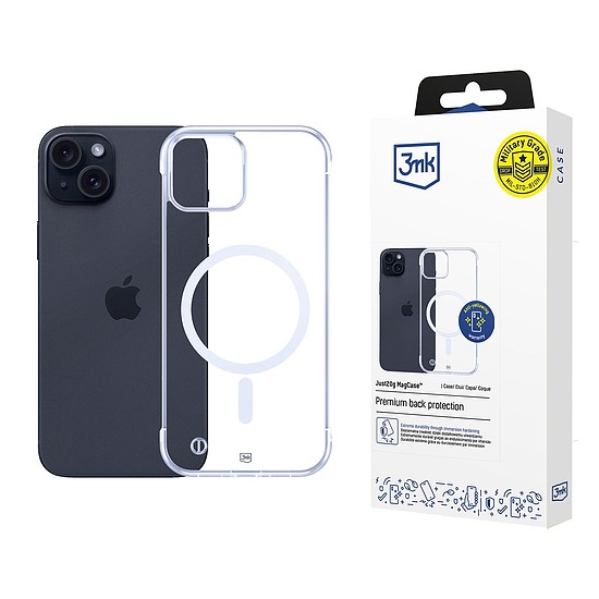 3mk Just20g MagCase iPhone 15 Plushoz - átlátszó