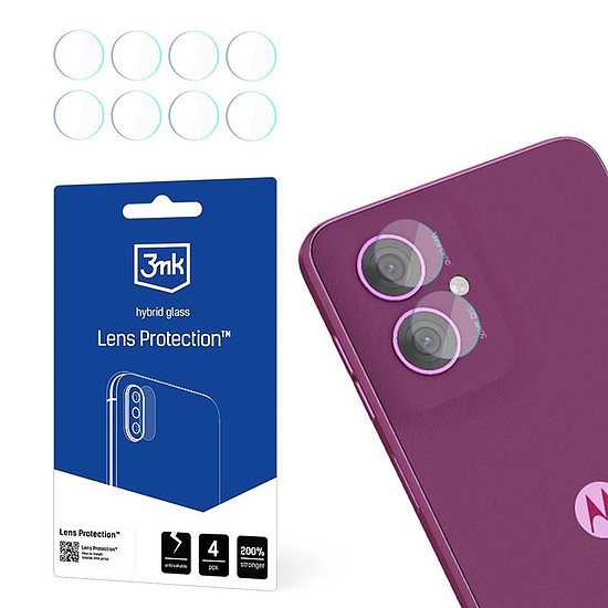 3mk lencsevédelem - Kameralencse üveg Motorola Moto G55 5G-hez 4 készlet (3MK_5903108608718)