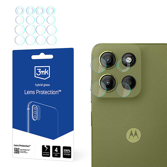 3mk lencsevédő hibrid kameralencse-üveg Motorola Moto G15 / G15 Power készülékhez