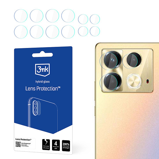 3mk Lens Protection hibrid kameraüveg Infinix Note 40-hez - átlátszó