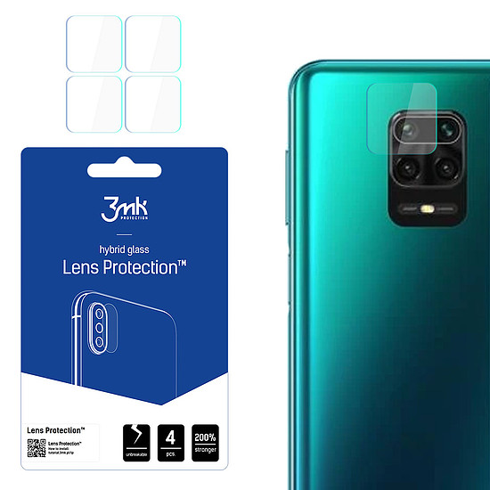 3mk Lens Protection hibrid kameraüveg Xiaomi Redmi Note 9 Pro Max készülékhez