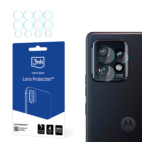 3mk Lens Protection hibrid kameraüveg Motorola Edge 50 Pro készülékhez