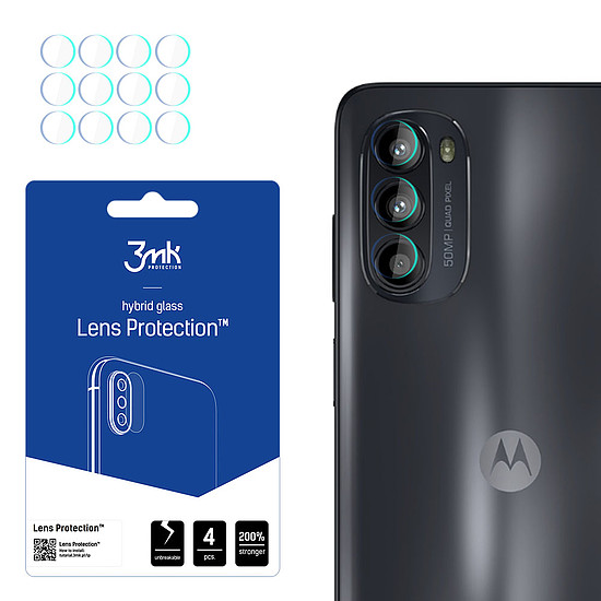 3mk Lens Protection hibrid kameraüveg Motorola Moto G52-hez