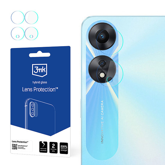 3mk Lens Protection hibrid kameraüveg Oppo A58 5G-hez
