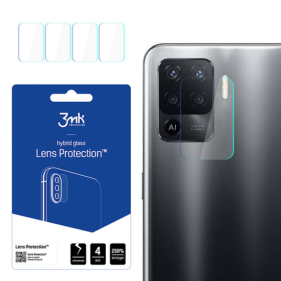 3mk Lens Protection hibrid kameraüveg Oppo Reno 5 Lite számára