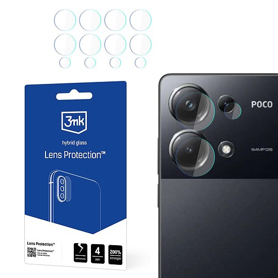 3mk Lens Protection hibrid kameraüveg Poco M6 Pro 4G-hez