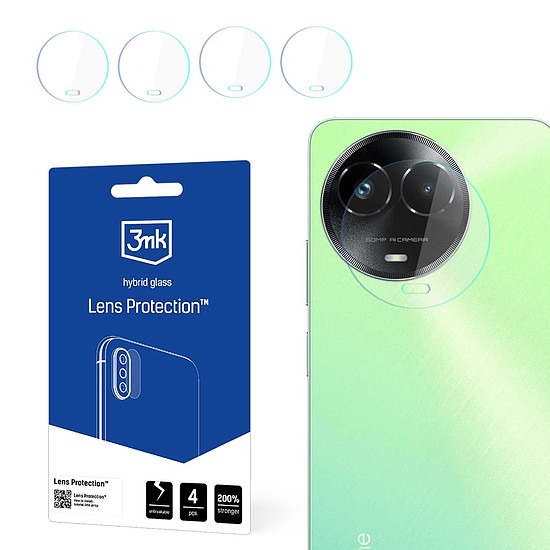 3mk Lens Protection hibrid kameraüveg Realme C67-hez
