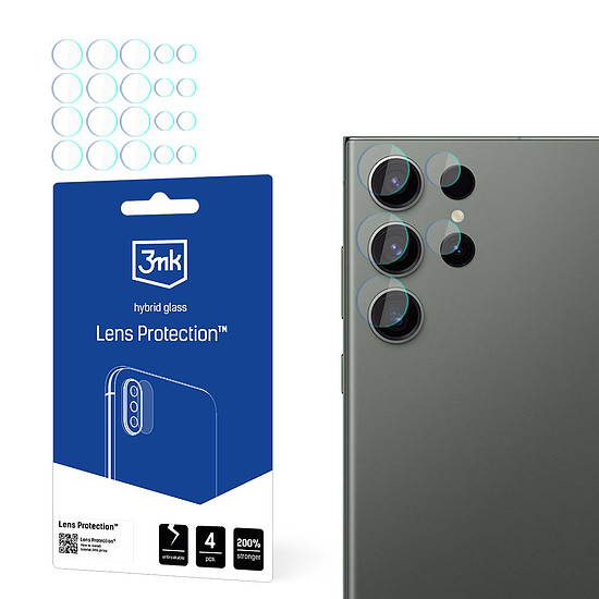 3mk Lens Protection hibrid kameraüveg Samsung Galaxy S24 Ultra készülékhez