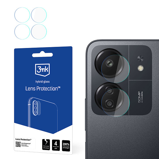 3mk Lens Protection hibrid kameraüveg Xiaomi Poco C65-höz