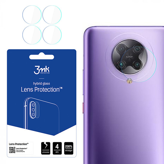 3mk Lens Protection hibrid kameraüveg Xiaomi Poco F2 Pro 5G-hez