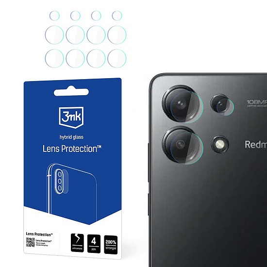 3mk Lens Protection hibrid kameraüveg Xiaomi Redmi Note 13 4G-hez
