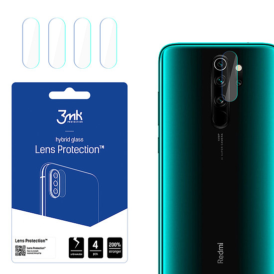 3mk Lens Protection hibrid kameraüveg Xiaomi Redmi Note 8 Pro készülékhez