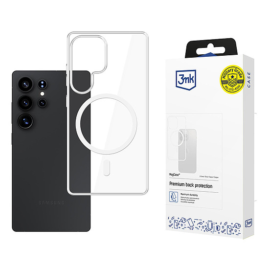 3mk MagCase Samsung Galaxy S25 Ultra készülékhez - átlátszó