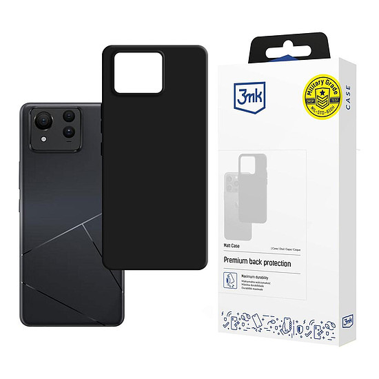 3mk matt tok ASUS Zenfone 11 Ultra készülékhez - fekete