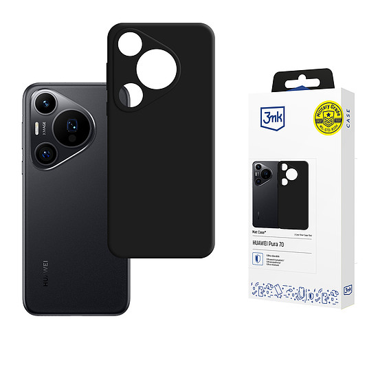 3mk matt tok Huawei Pura 70 Pro / 70 Pro+ készülékhez - fekete