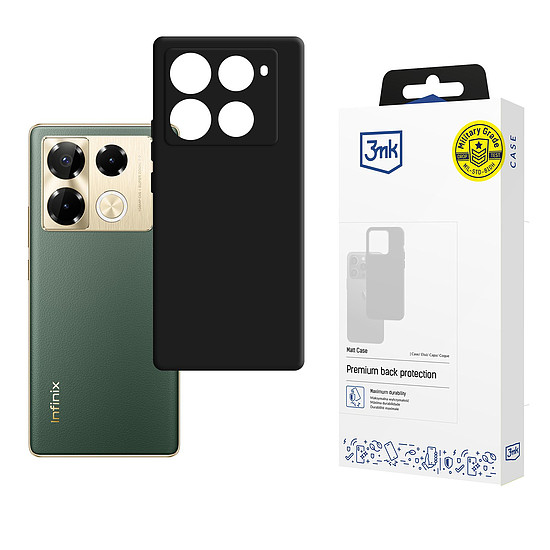 3mk matt tok Infinix Note 40 Pro-hoz - fekete