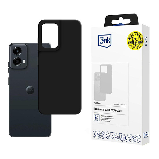 3mk matt tok Motorola Moto G Stylus 5G 2024-hez - fekete