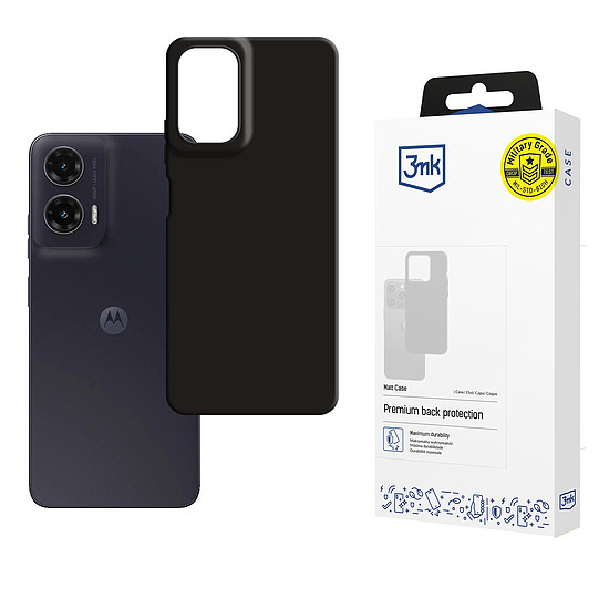 3mk matt tok Motorola Moto G35 5G-hez - fekete