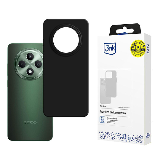 3mk matt tok Oppo Reno 12 FFS készülékhez - fekete