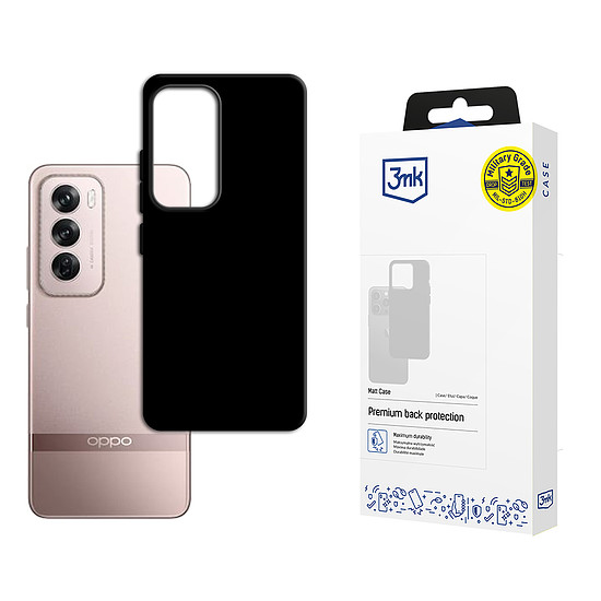 3mk matt tok Oppo Reno 12 Pro-hoz - fekete
