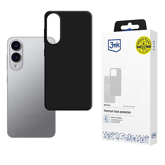 3mk matt tok Samsung Galaxy S25 Edge-hez - fekete