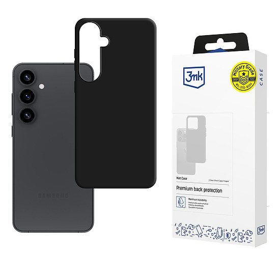 3mk matt tok Samsung Galaxy S25+ készülékhez - fekete