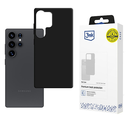 3mk matt tok Samsung Galaxy S25 Ultra készülékhez - fekete