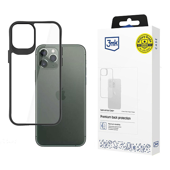 3mk Satin Armor Case+ tok iPhone 11 Próhoz - átlátszó