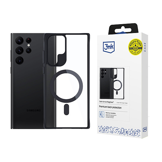 3mk Satin Armor MagCase Samsung Galaxy S24 Ultra készülékhez - átlátszó