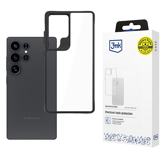 3mk Satin Armor tok+ Samsung Galaxy S25 Ultra készülékhez - átlátszó