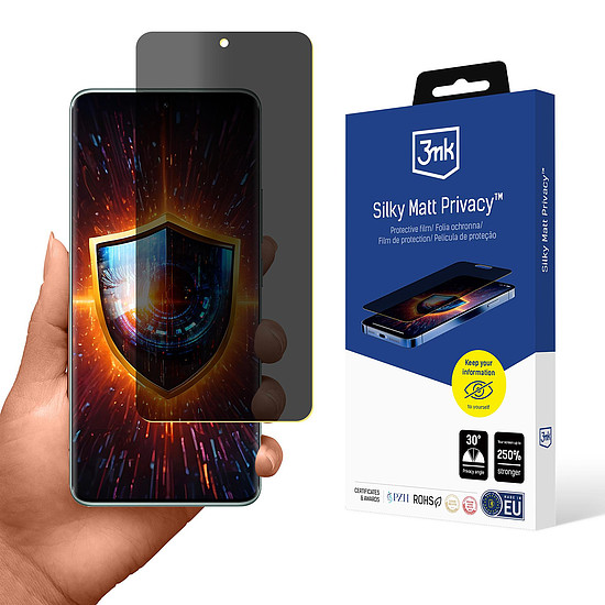 3mk Silky Matt Adatvédelmi Fólia Xiaomi Redmi Note 14 Pro+ készülékhez (185064)