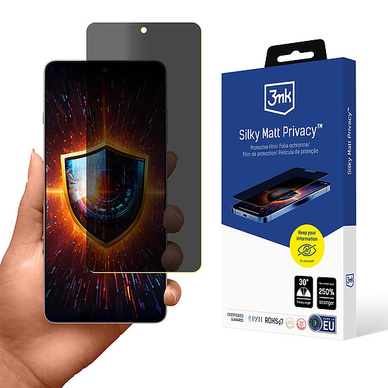 3mk Silky Matt Privacy fólia OnePlus 13R készülékhez