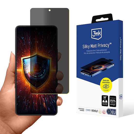 3mk Silky Matt Privacy képernyővédő fólia ASUS Zenfone 11 Ultra készülékhez