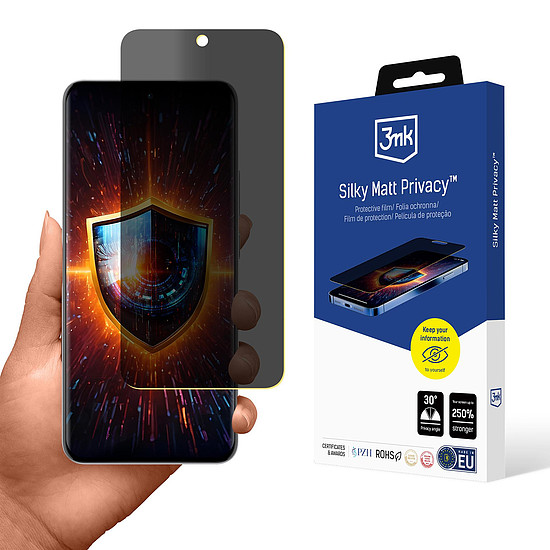 3mk Silky Matt Privacy képernyővédő fólia Oppo Reno 12 készülékhez