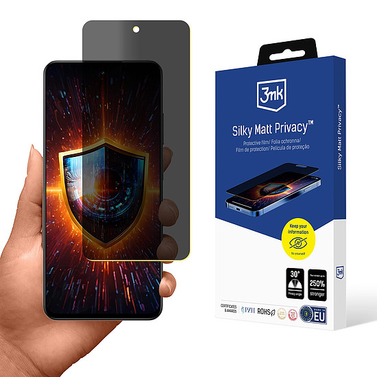 3mk Silky Matt Privacy képernyővédő fólia Realme 14x készülékhez