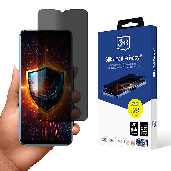 3mk Silky Matt Privacy képernyővédő fólia Realme C11 2021-hez