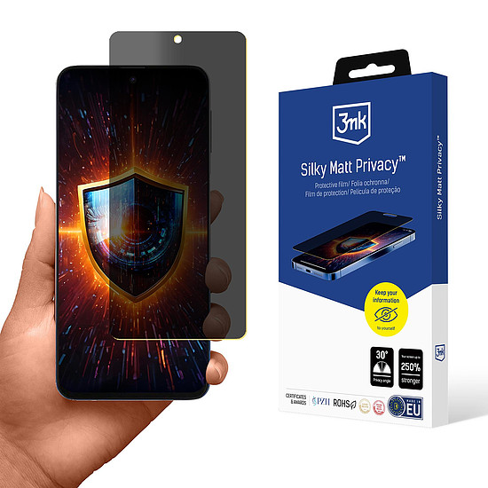 3mk Silky Matt Privacy képernyővédő fólia Samsung Galaxy M31s készülékhez