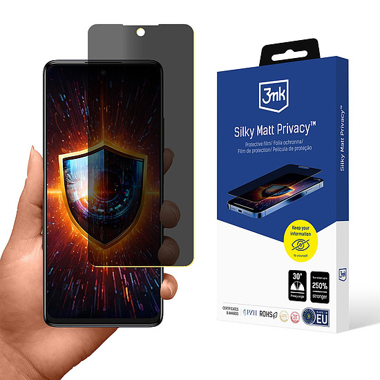 3mk Silky Matt Privacy képernyővédő fólia TCL 50 SE-hez