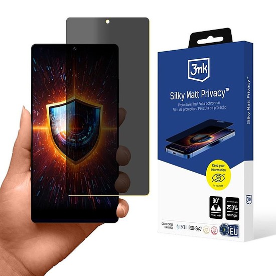 3mk Silky Matt Privacy - matt adatvédő fólia Samsung Galaxy S25 Ultra készülékhez (3MK_5903108616874)