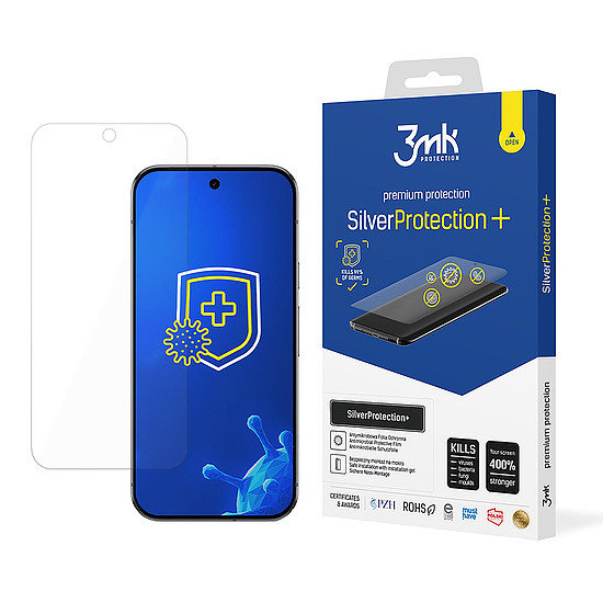 3mk SilverProtection+ képernyővédő fólia Google Pixel 9 Pro XL-hez