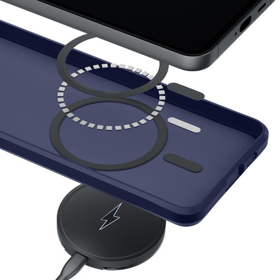 3mk Smoke MagCase iPhone 16 Pro Max készülékhez - kék-áttetsző