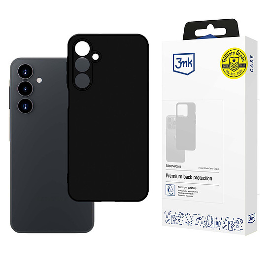 3mk szilikon tok Samsung Galaxy A16-hoz - fekete