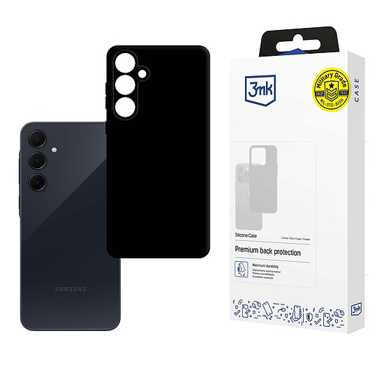 3mk szilikon tok Samsung Galaxy A35 5G-hez - fekete