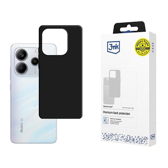 3mk szilikon tok Xiaomi Redmi Note 14 5G-hez - fekete