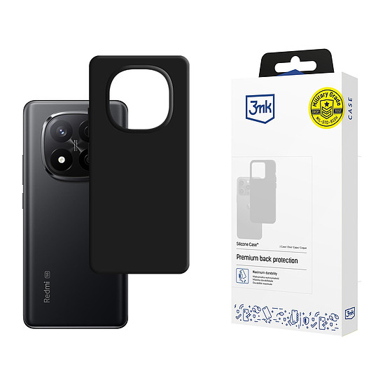 3mk szilikon tok Xiaomi Redmi Note 14 Pro+ készülékhez - fekete