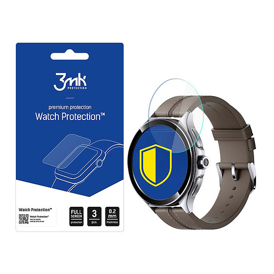 3mk Watch Protection hibrid üveg vs. FlexibleGlass Lite a Xiaomi Watch 2 Pro-n