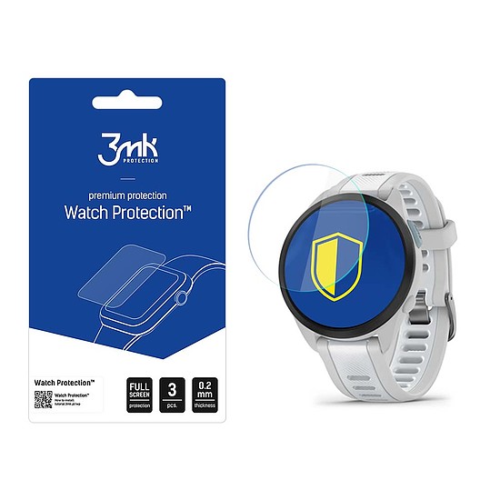 3mk Watch Protection hibrid üveg v. FlexibleGlass Lite a Garmin Forerunner 165-ön