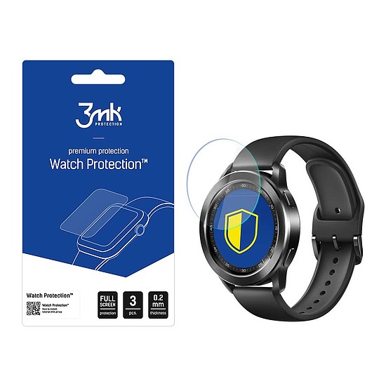 3mk Watch Protection hibrid üveg v. FlexibleGlass Lite a Xiaomi Watch S3-on