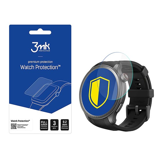3mk Watch Protection hibrid üveg v. FlexibleGlass Lite az Amazfit Balance-en
